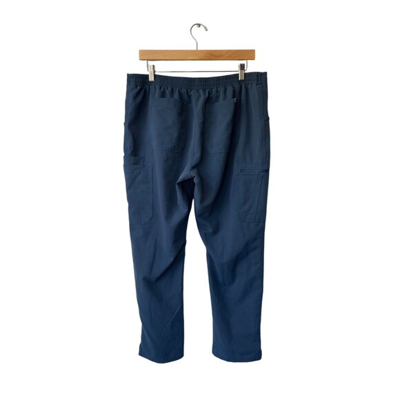 Figs Womens Yola Scrub Pants Size L Technical Collection Navy Blue High Waisted - Picture 2 of 7
